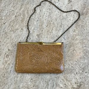 Patricia Nash Leather clutch with chain